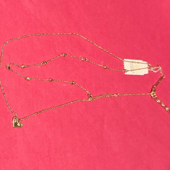 Kendra Scott Ari Heart Multi Strand Necklace in Gold (clasp sticks. See details) - Picture 6 of 6
